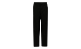 Wool Polyester Plain Gabardine Pants "Black" FN P004 051