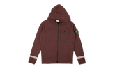 Knit Wool Blend Zip-Up Hoodie "Wine Purple" 7115539A3 V0011