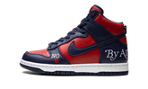 SB Dunk High "Supreme - By Any Means - Navy/Red" DN3741 600
