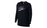 Foil Swoosh Logo Long Sleeve T-Shirt WMNS "Black / Purple" 874120 010