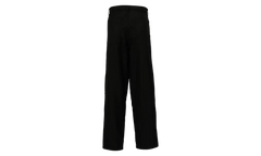 Wool Polyester Plain Gabardine Pants "Black" FN P004 051