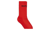 Cotton Logo Tennis Socks "Red" 181342M220005