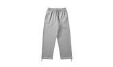 Solo Swoosh Fleece Open Hem Trousers "Dark Grey Heather / Light Smoke Grey / White" HV1090 063