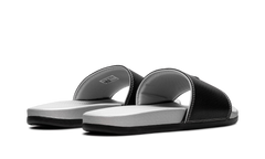 Adilette Comfort Slides "Core Black Silver Metallic" JQ2254
