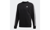 Essentials 3-Stripes Crew Sweatshirt "Black / White" BQ9645