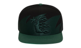 Sharkteeth Snapback Hat "Black / Green" HSR213