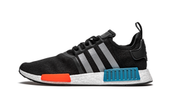 NMD_R1 "Black / Silver / Solar Red" FY5727
