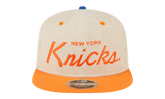 9FIFTY NBA NY KNICKS SNAPBACK HAT "ERIC EMANUEL - Cream/ Orange" EE434