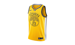 NBA Warriors Jersey "Yellow-Draymond Green Swingman Earned Edition" BQ1159 730