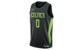 NBA JAYSON TATUM BOSTON CELTICS SWINGMAN JERSEY "Black/Pro Green/Action Green" FQ4335 011