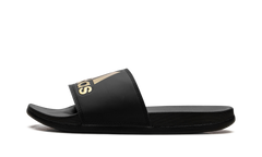 Adilette Comfort Slides "Core Black Gold Metallic" GY1946