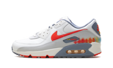 Air Max 90 Premium "Summit White Ashen Slate Pure Platinum Bright Crimson" HJ9147 121
