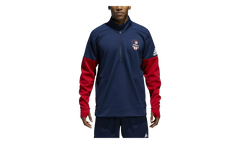 USA Volleyball Jacket 1/4 Zip Jacket "Collegiate Navy / Power Red" CF1418