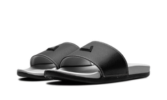 Adilette Comfort Slides "Core Black Silver Metallic" JQ2254