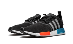 NMD_R1 "Black / Silver / Solar Red" FY5727