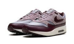 Air Max 1 ESS PRM "CEMENT GREY/BURGUNDY CRUSH" FQ7327 001