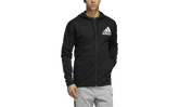 Back To School Full-zip Hooded Sweatshirt "Black / White" FJ0717