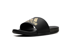 Adilette Comfort Slides "Core Black Gold Metallic" GY1946