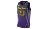 NBA LEBRON JAMES LOS ANGELES LAKERS 2024/25 CITY EDITION SWINGMAN JERSEY "Field Purple" FQ4346 504