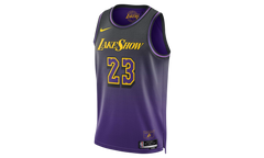 NBA LEBRON JAMES LOS ANGELES LAKERS 2024/25 CITY EDITION SWINGMAN JERSEY "Field Purple" FQ4346 504