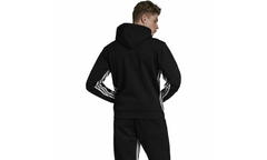 Must Haves 3 Stripe Full Zip Hoodie "Black / White" DX7657