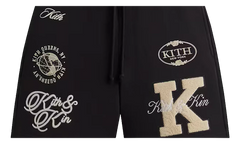 Emery Logo Patchwork Shorts WMNS "Black" KITH99