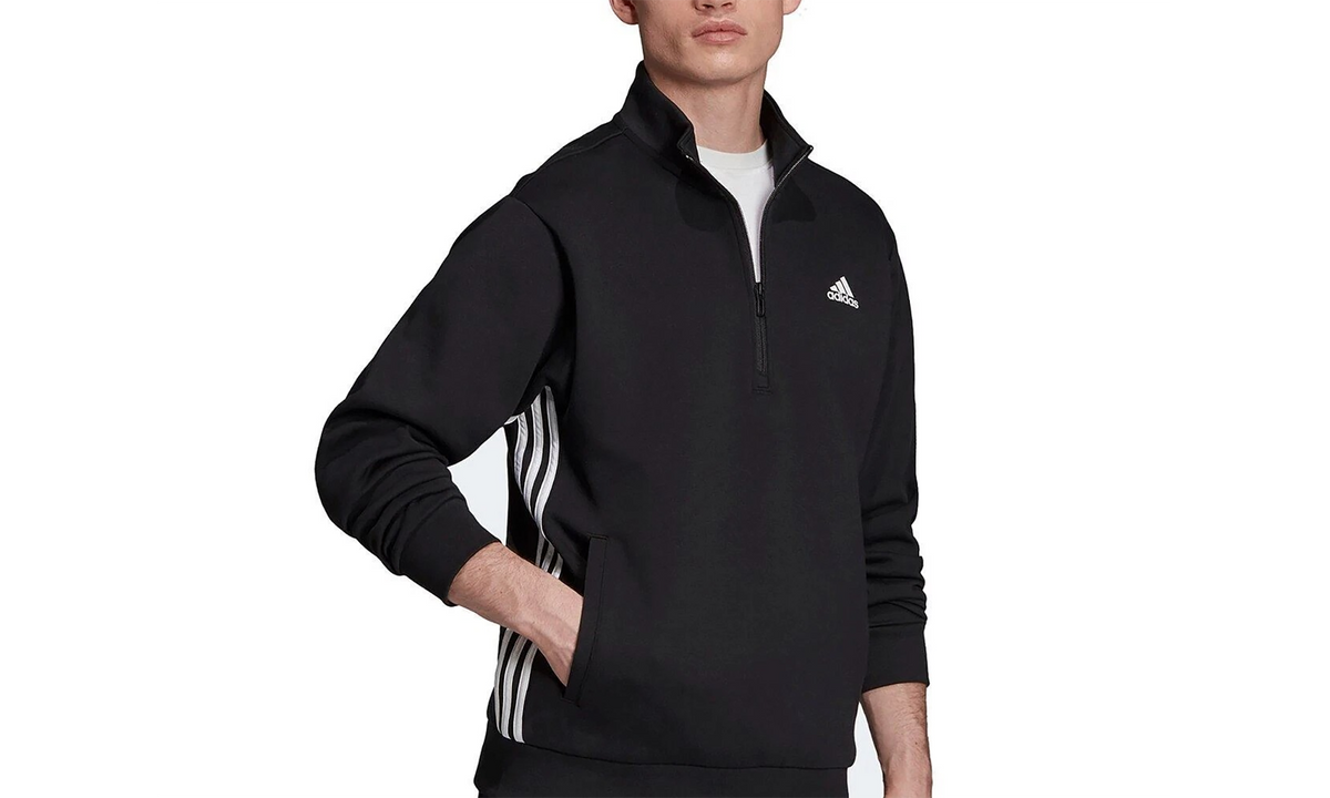 Must Haves 3-Stripes 1/2 Zip "Black / White" EB5280