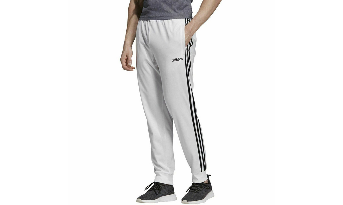 Essentials 3-Stripes Tapered Tricot Pants "White" EB3988