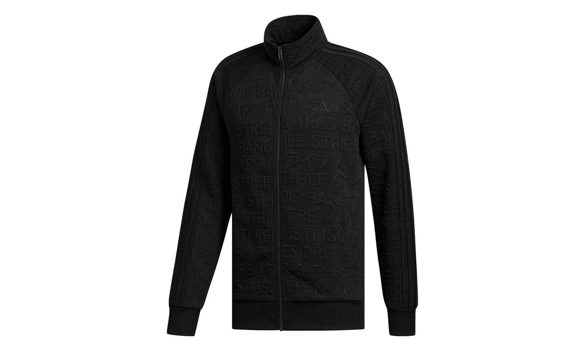 Badge of Sport 3-Stripe Cotton Fleece Pullover "Black" DH9082