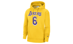 NBA LA LAKERS LEBRON JAMES #6 FLEECE HOODIE "Yellow" DB1181 728