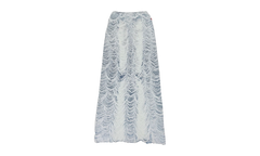 DENIM SHREDDED LONG SKIRT BLUE "Blue" A139350BNCG8NY