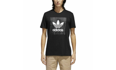 originals Logo Casual Sports Short Sleeve "Black" CF3097