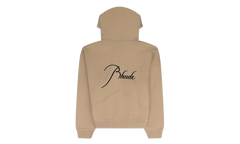 Embroidered Logo Zip-Up Hoodie "Tan" RHDMHDS0039 TAN