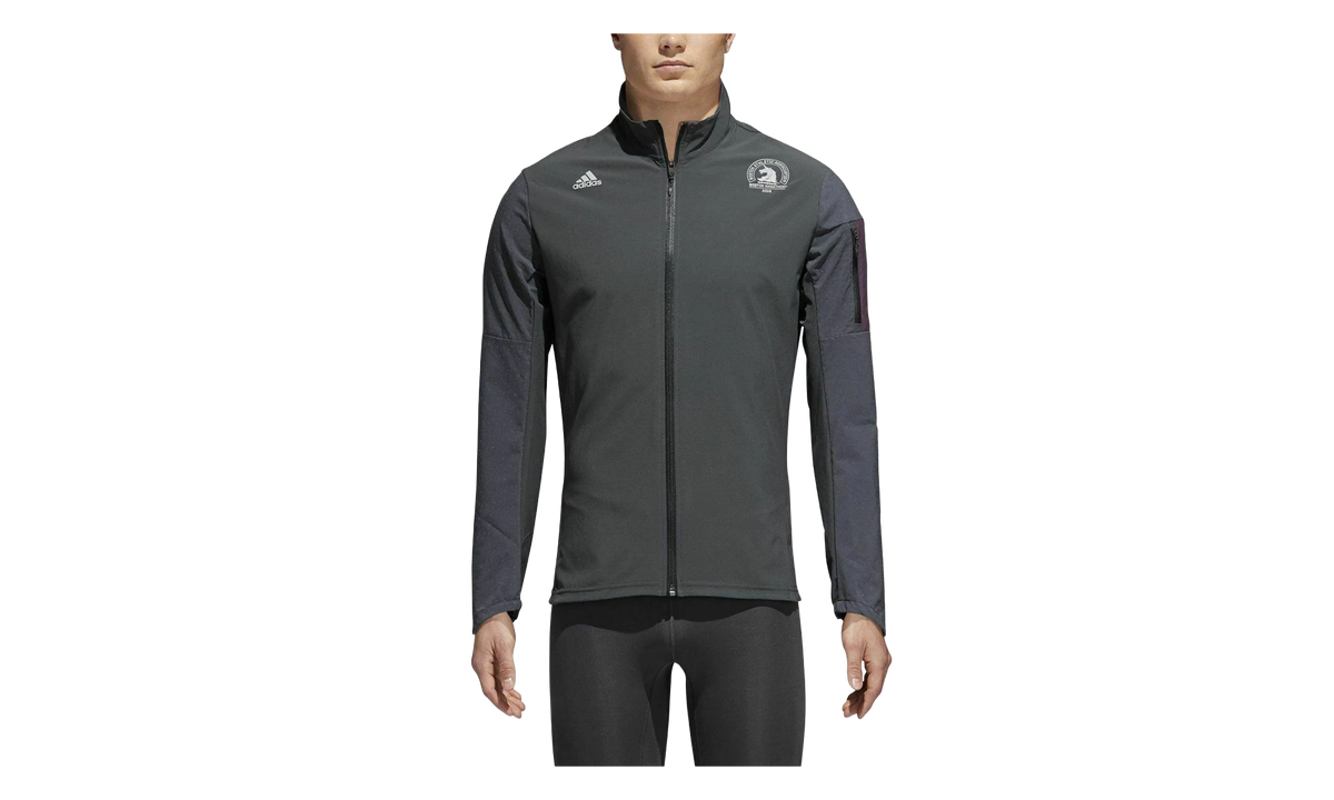 Boston Marathon Supernova Storm Jacket "Carbon / Noble Red" CW3581