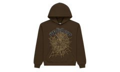 Rhinestone OG Web Hoodie "Brown" SP5der368