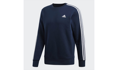 Essentials 3-Stripes Crew Sweatshirt "Collegiate Navy / White" BQ9644