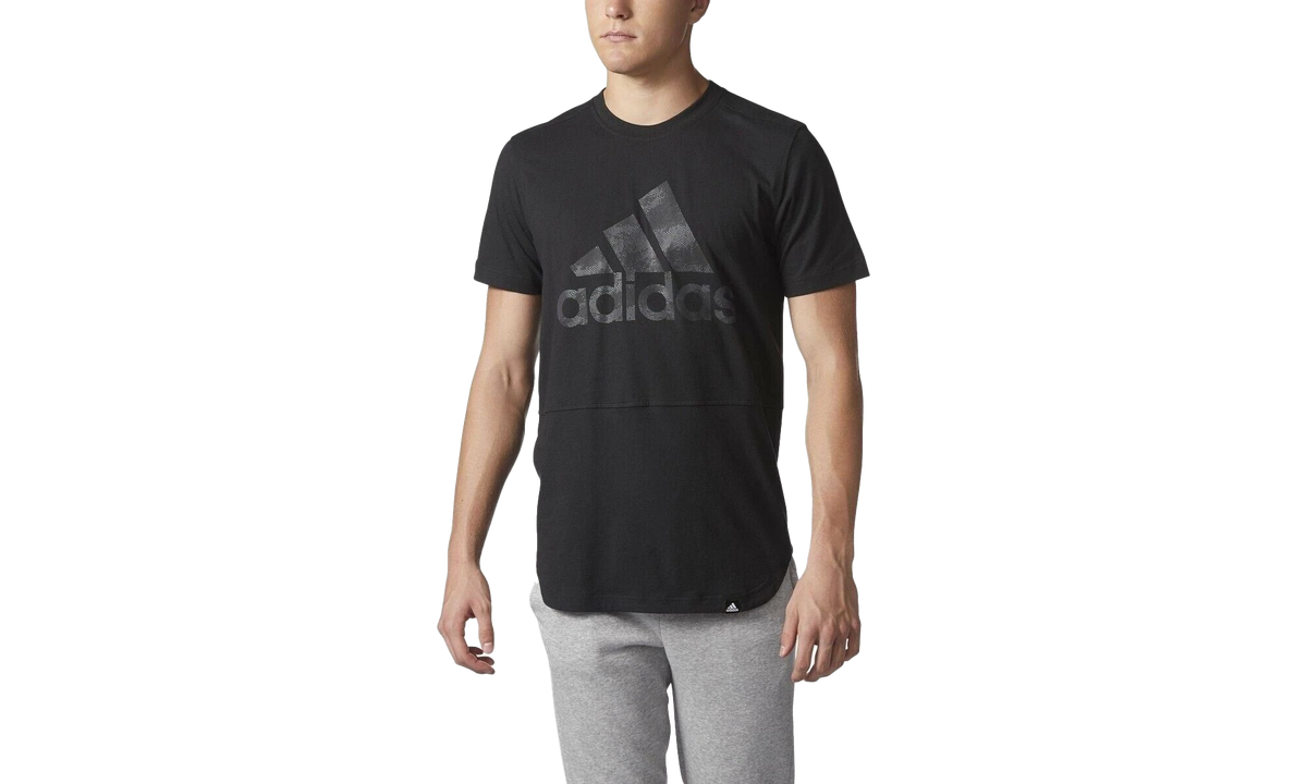 Badge Of Sport Tee "Black / Grey Five" CD4321