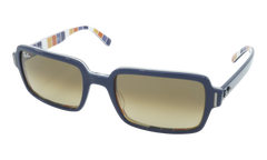 RECTANGULAR SUNGLASSES "BLUE ON STRIPES ORANGE" RB2189-132085_54