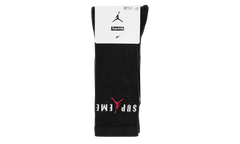 Jordan Crew Socks (2 Pack) "Black" SU26958