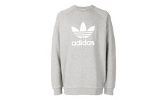Originals Trefoil Warm-Up Crew Sweatshirt "Medium Grey Heather" CY4573
