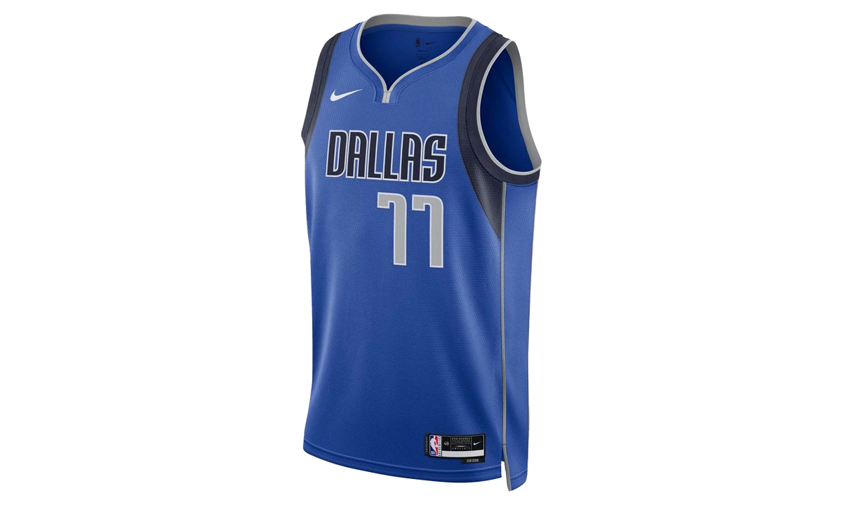 NBA MAVERICKS 'DONCIC 77' 22/23 ICON EDITION SWINGMAN JERSEY "Blue/Navy/White" DN2002 480