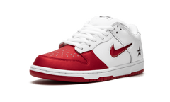 SB Dunk Low "Supreme - Jewel Swoosh Red/White" CK3480 600