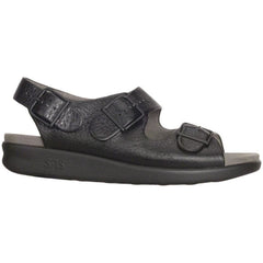 Women's Relaxed Heel Strap Sandal in Black