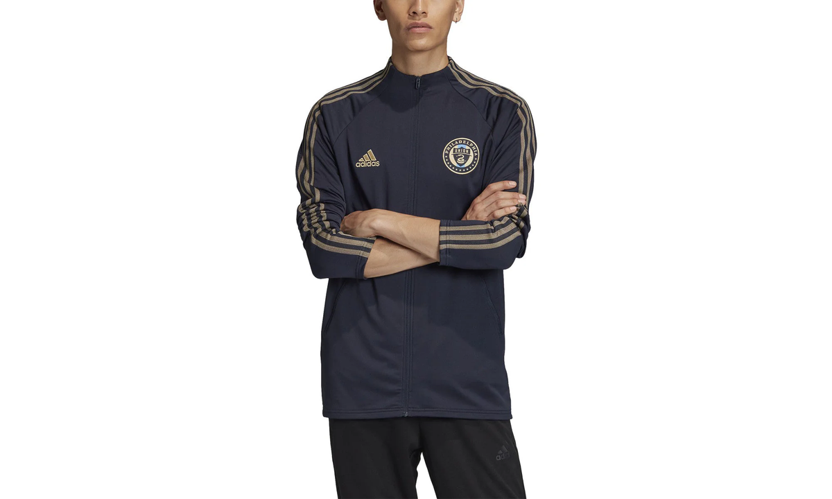Philadelphia Union Anthem Jacket "Night Navy / Light Fossil Gold" FI1442