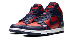 SB Dunk High "Supreme - By Any Means - Navy/Red" DN3741 600
