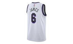 LEBRON JAMES LA LAKERS CITY EDITION SWINGMAN JERSEY "White" DO9597 101