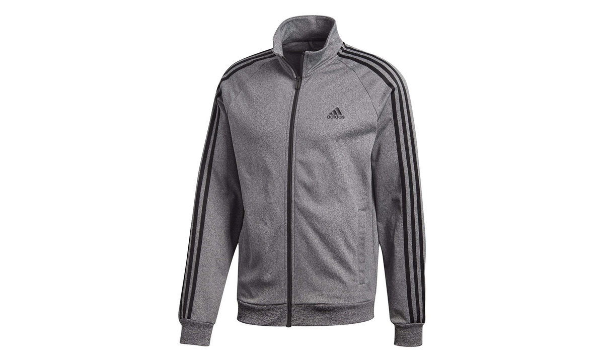 Essentials 3-Stripe Tricot Tracktop "Dark Heather Grey / Black" CD8752