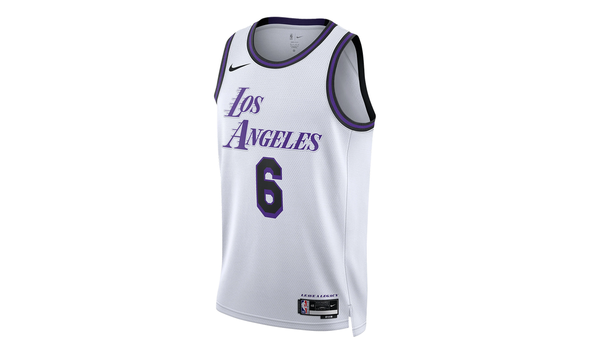 LEBRON JAMES LA LAKERS CITY EDITION SWINGMAN JERSEY "White" DO9597 101