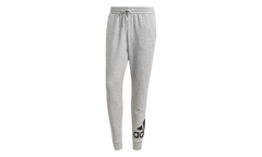 Essentials French Terry Tapered Cuff Logo Pants "Medium Grey Heather / Black" GK8978