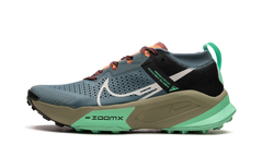 Nike ZoomX Zegama Trail "Light Slate Grey Glow Green Bone Black" DH0623 300